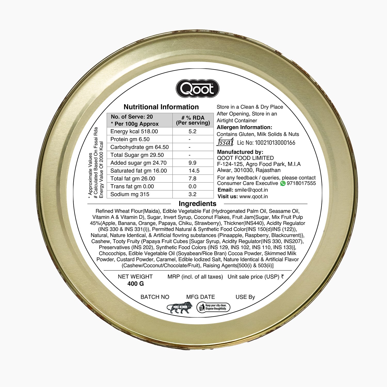 Premium Assorted Cookies 400GM